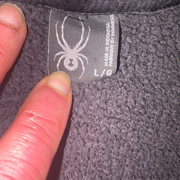 Spyder Dark Gray Fleece Pullover - Picture 3 of 8